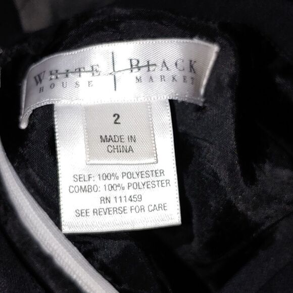White House Black Market black white  flare dress  Sz 2 NWOT - Picture 7 of 8